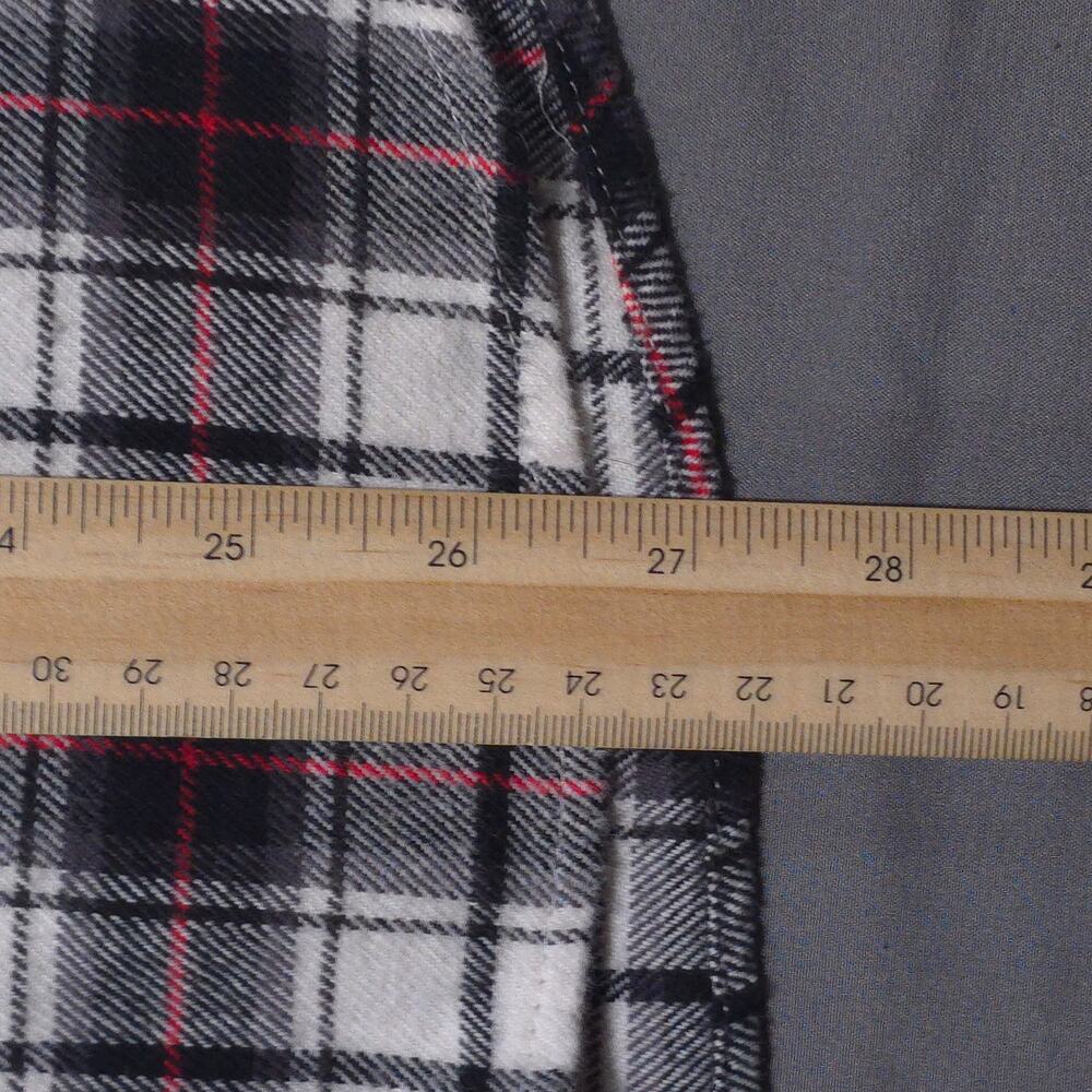 Banana Republic Womens Small Boyfriend Fit Flannel Shirt Plaid White Black - Picture 10 of 10